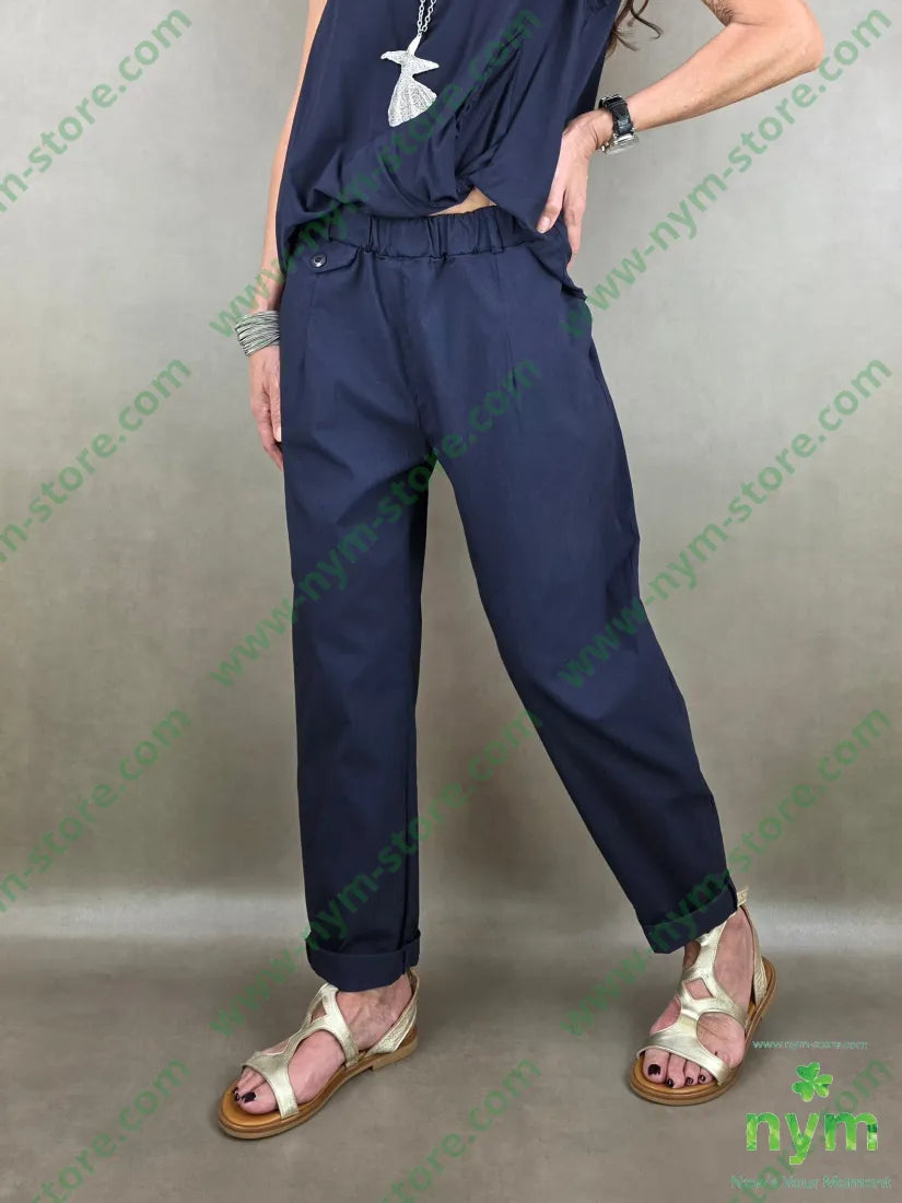 panta con taschino cintura 98co2ea - U / BLU / PE26 - PANTALONE