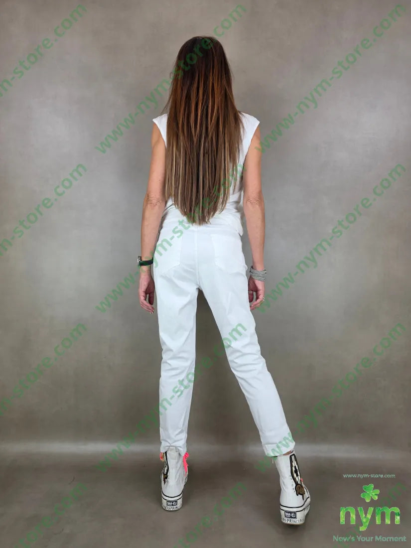 panta drill bottoni oro 97co3ea - PANTALONE