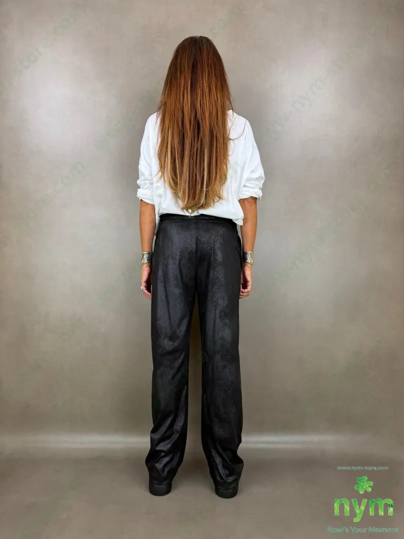 panta ecopelle invecchiata 95pl5ea - U / NERO / AI26 - PANTALONE