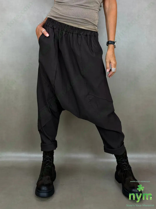 panta harem bengalina 79vi19ny2ea - U / MARRONE / AI26 - PANTALONE