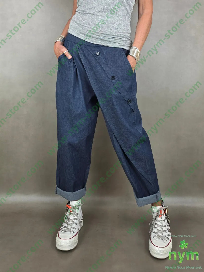 panta leggerissimo mezzo pareo bot 98co2ea - U / DENIM / PE26 - PANTALONE