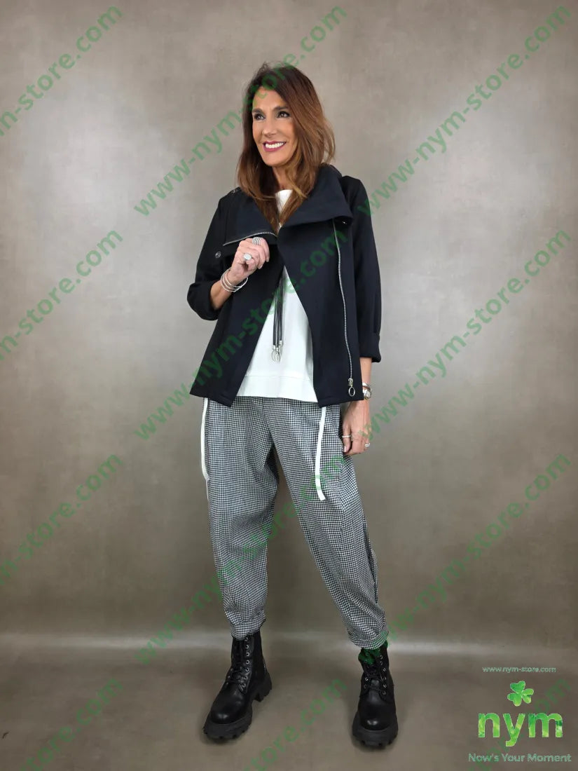 panta tessuto vichy cotone imbuto 100co PANTALONE
