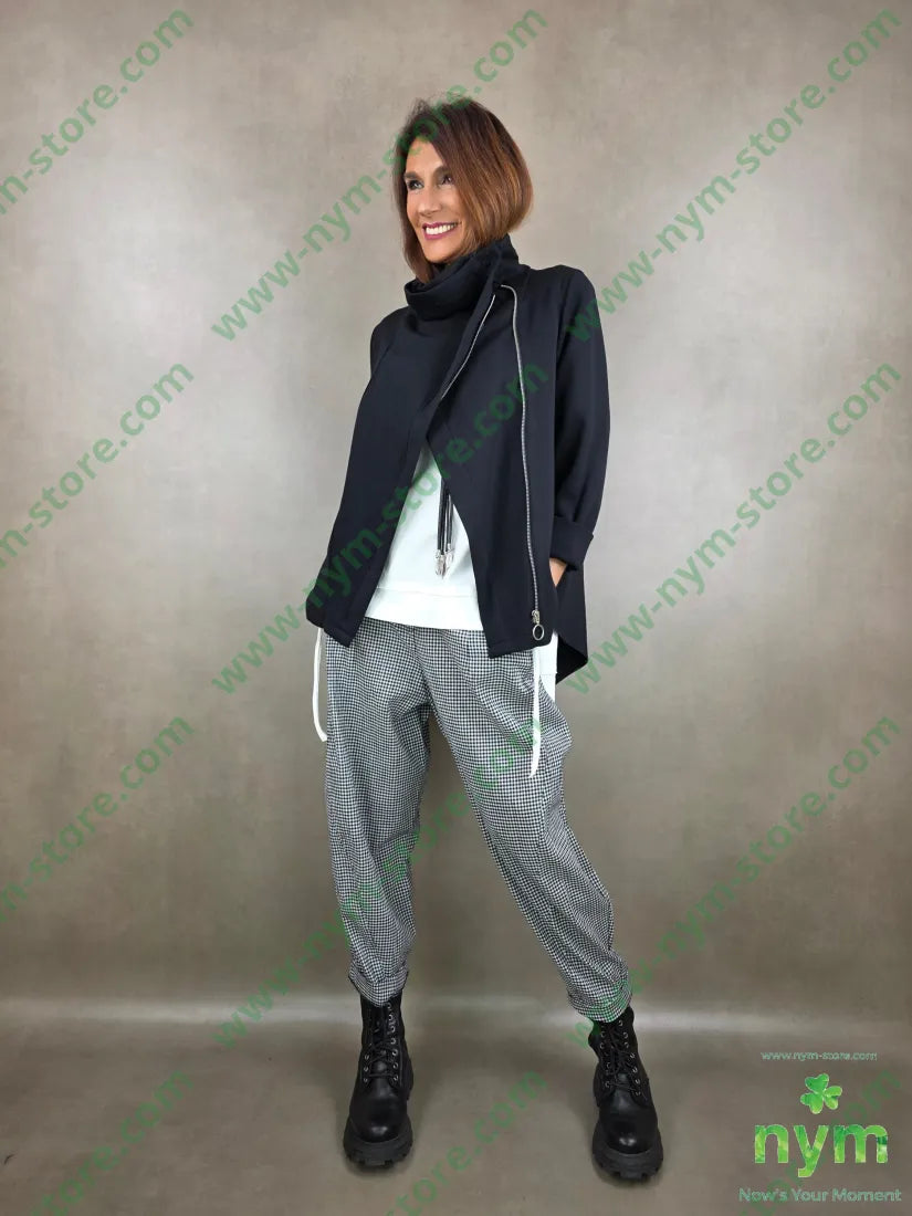 panta tessuto vichy cotone imbuto 100co PANTALONE