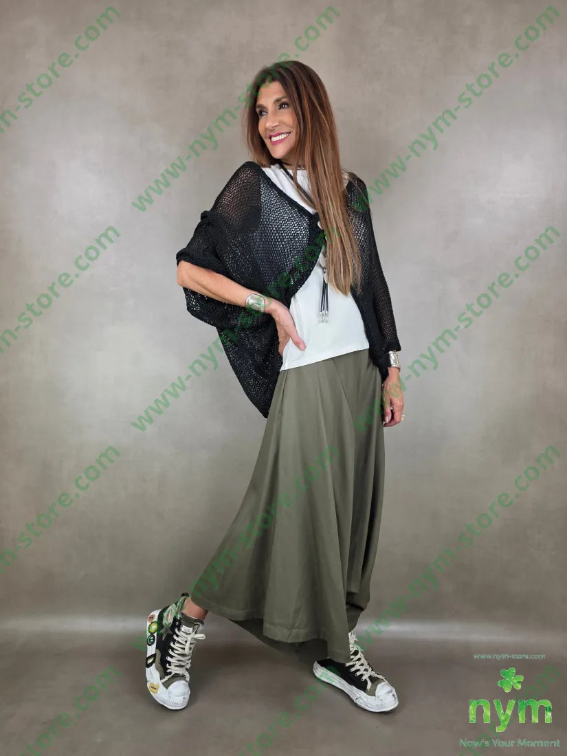 pantagonna a ruota con fiocco 100ly - U / MILITARE / PE26 - PANTALONE