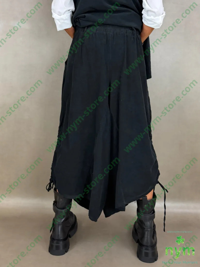 pantagonna coulisse gamba tinta unita 100co - U / NERO / AI26 - PANTALONE
