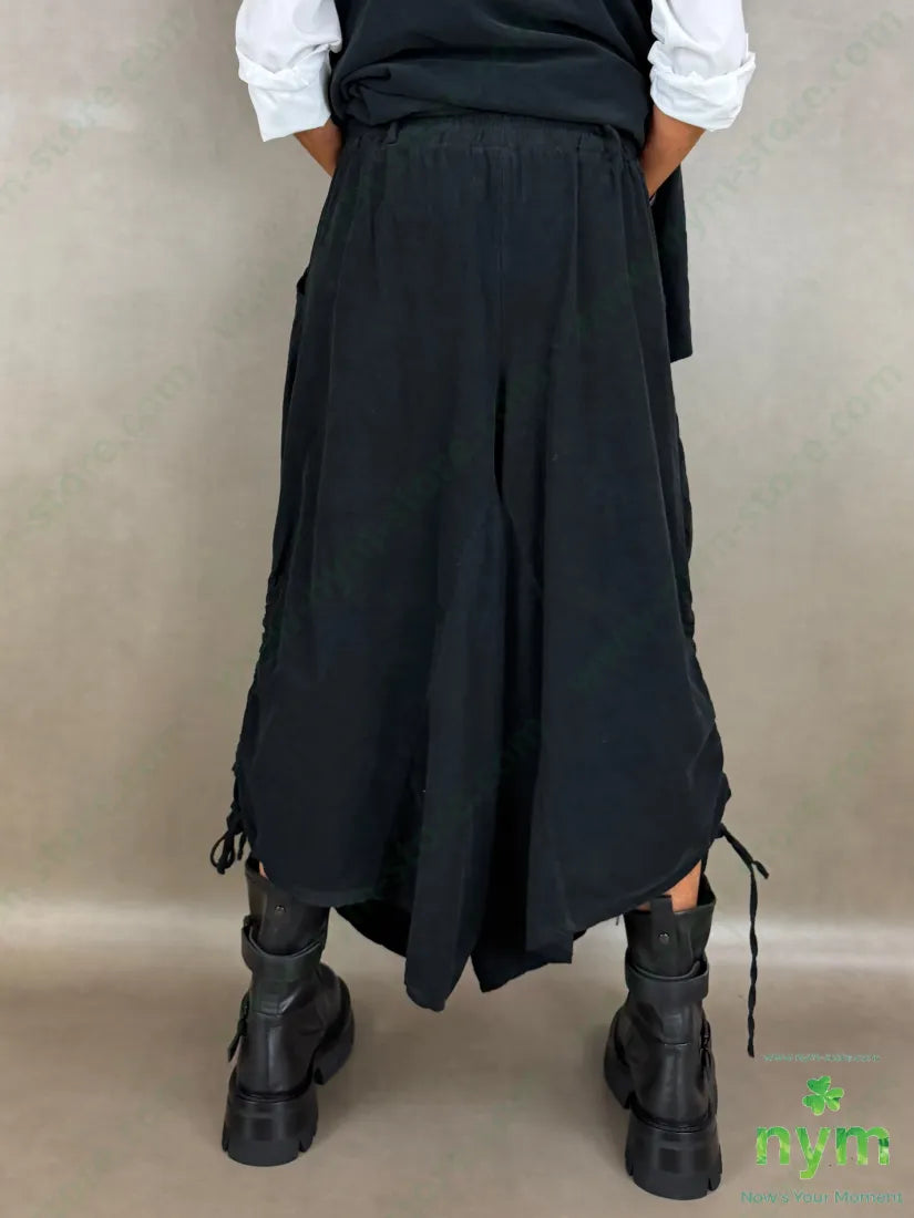 pantagonna coulisse gamba tinta unita 100co - U / NERO / AI26 - PANTALONE