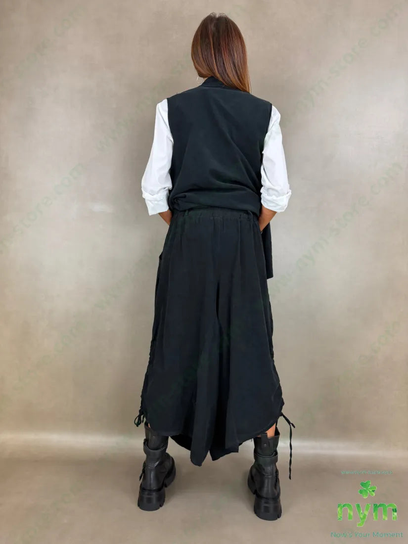 pantagonna coulisse gamba tinta unita 100co - U / NERO / AI26 - PANTALONE