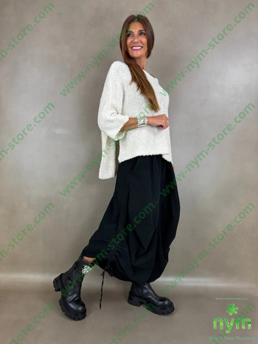 pantagonna coulisse gamba tinta unita 100co - U / NERO / AI26 - PANTALONE
