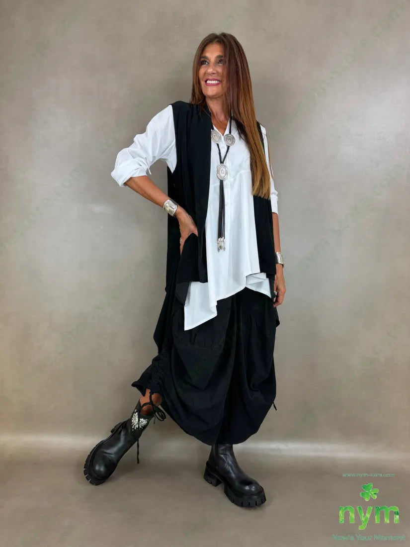 pantagonna coulisse gamba tinta unita 100co - U / NERO / AI26 - PANTALONE