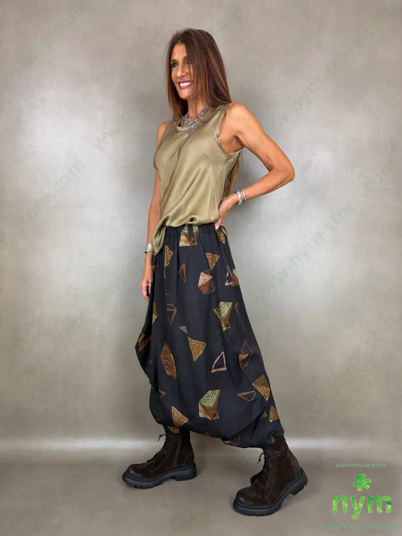 Pantagonna fantasia triangoli 93ly7li - U / MARRONE / AI26 - PANTALONE