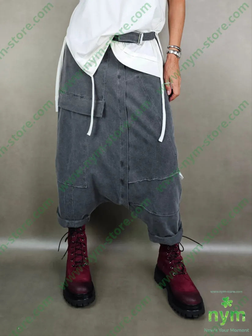 pantagonna felpa patchwork 95co5ea 1 / ANTRACITE / AI25 PANTALONE