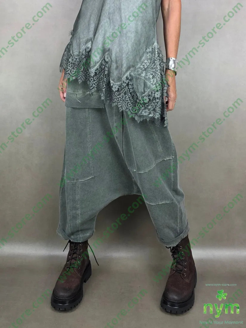 pantagonna felpa patchwork 95co5ea PANTALONE