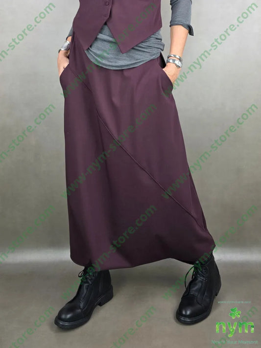pantagonna fresco lana cucitura trasversale 62pl25vi8wo5ea 1 / BORDO / AI25 PANTALONE
