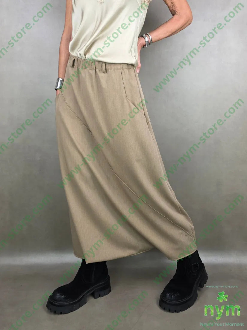 pantagonna fresco lana cucitura trasversale 62pl25vi8wo5ea 1 / CAMMELLO / AI25 PANTALONE
