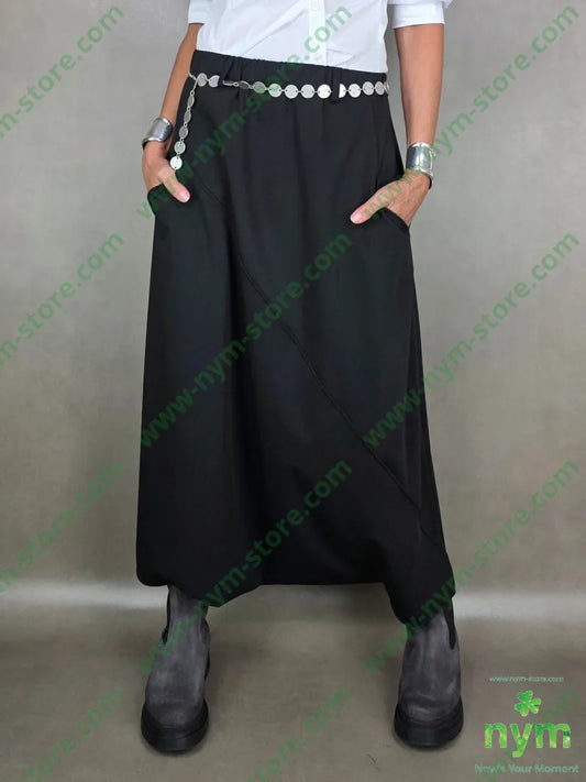 pantagonna fresco lana cucitura trasversale 62pl25vi8wo5ea 1 / NERO / AI25 PANTALONE