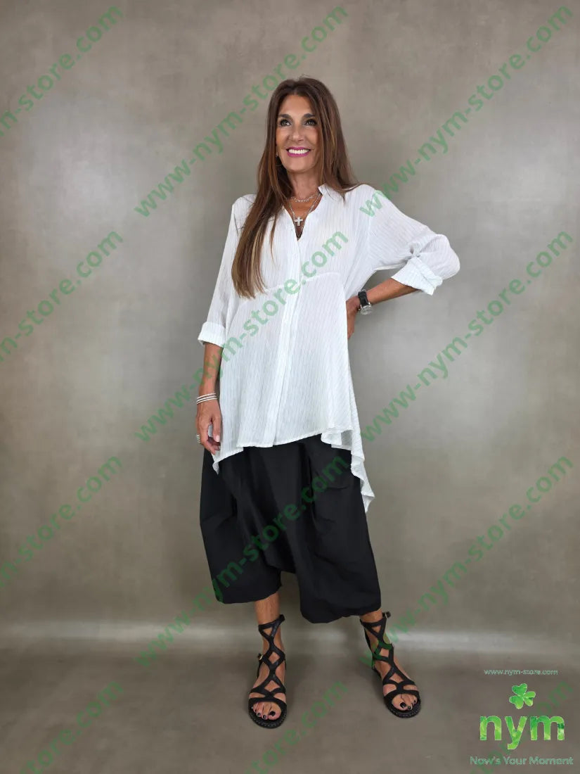 pantagonna largo con sormonti 70vi6ea24ny - PANTALONE