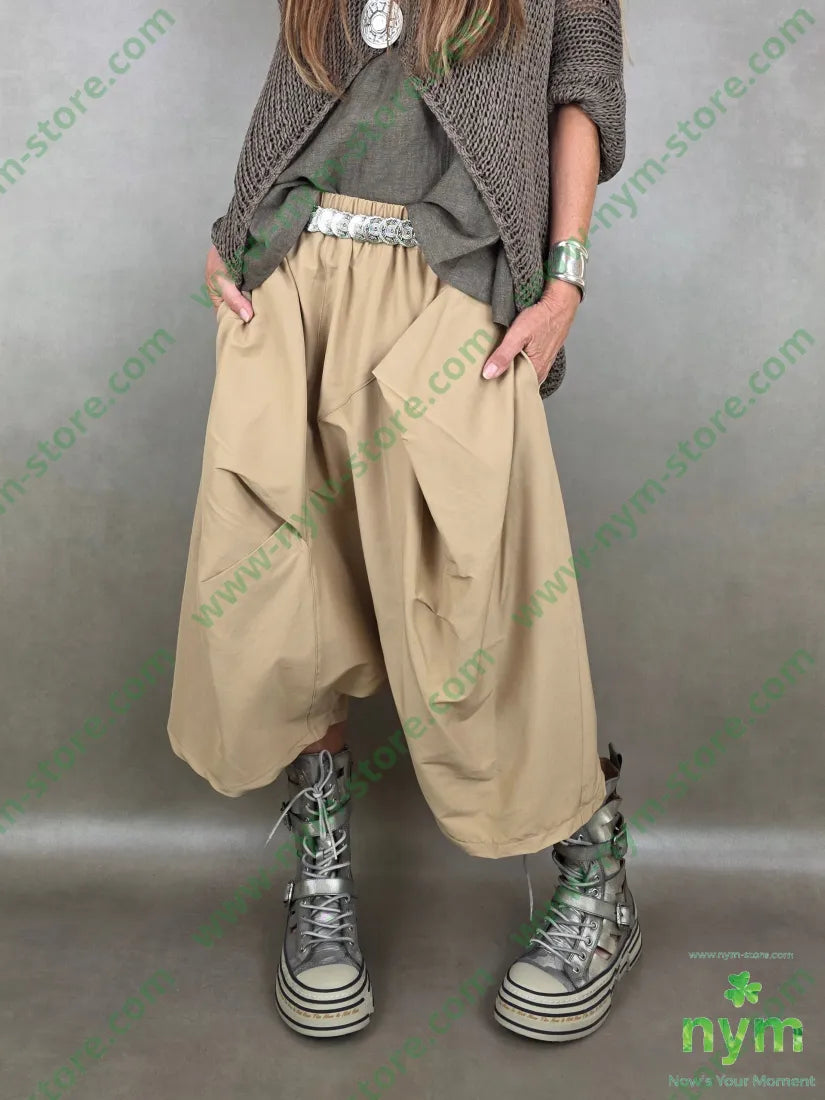 pantagonna largo con sormonti 70vi6ea24ny - U / CAMMELLO / PE26 - PANTALONE