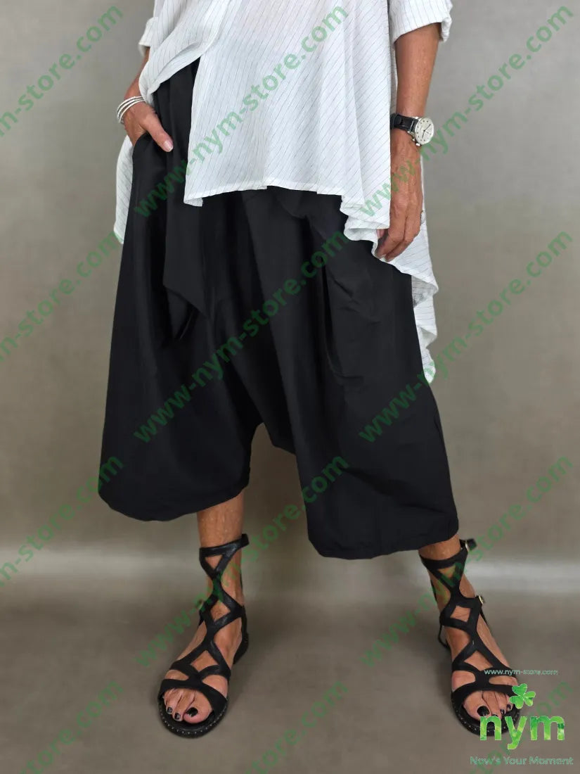 pantagonna largo con sormonti 70vi6ea24ny - U / NERO / PE26 - PANTALONE