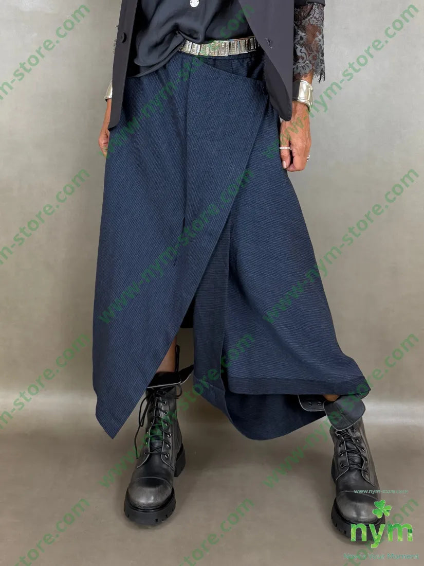 pantagonna mini riga melange 52co26li15vi7pl - U / BLU / AI26 - PANTALONE