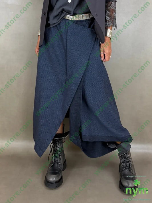 pantagonna mini riga melange 52co26li15vi7pl - U / BLU / AI26 - PANTALONE