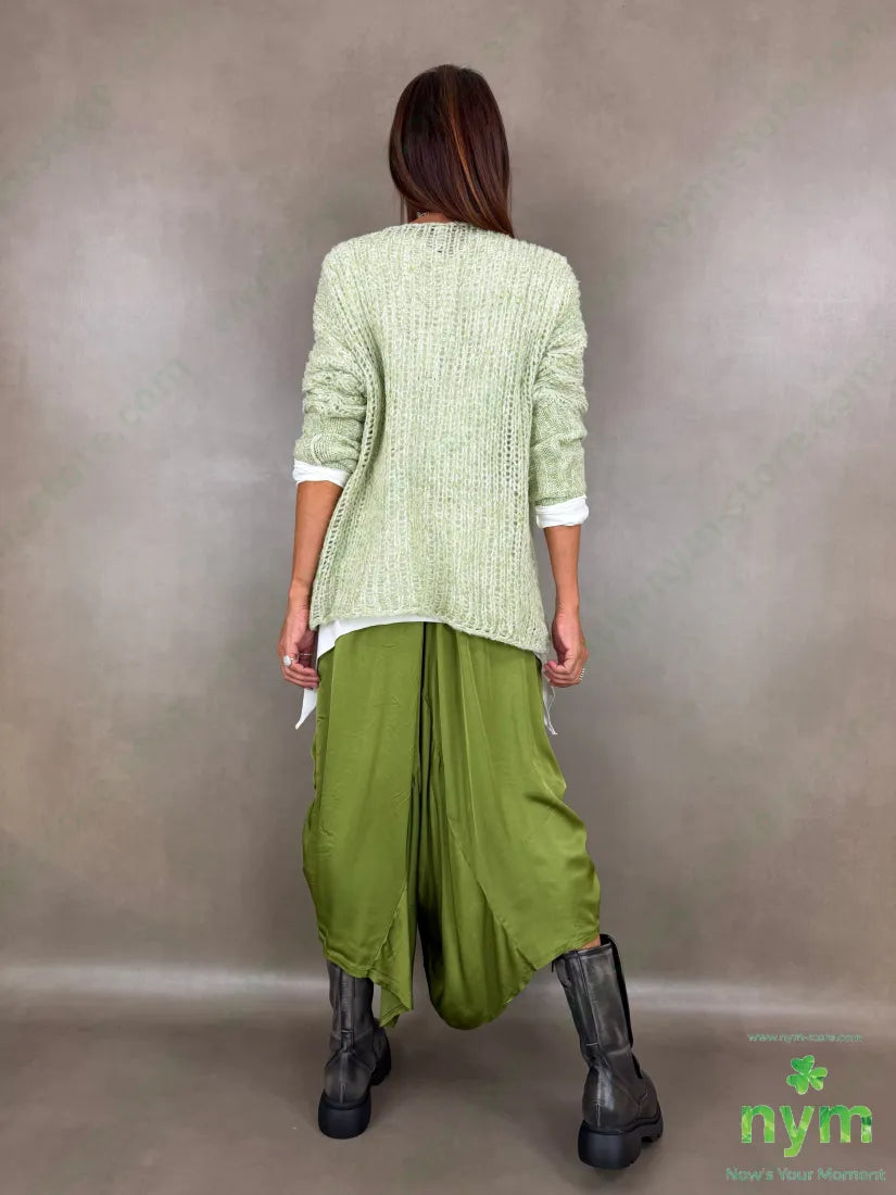 pantagonna raso coulisse gamba 60ry40vi - U / VERDE / AI26 - PANTALONE
