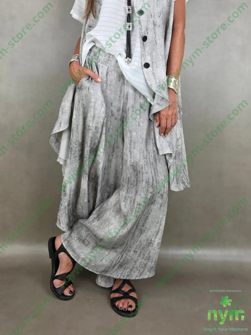 pantagonna stampa maltinta super 85vi15ny - U / GRIGIO C. / PE26 - PANTALONE