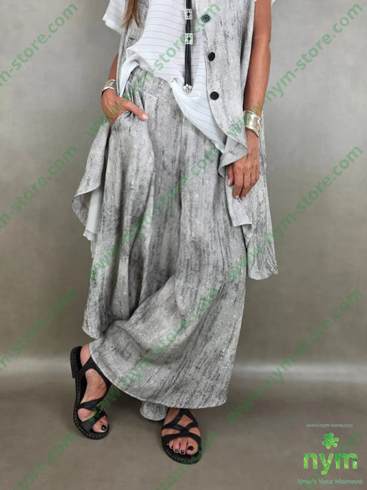 pantagonna stampa maltinta super 85vi15ny - U / GRIGIO C. / PE26 - PANTALONE