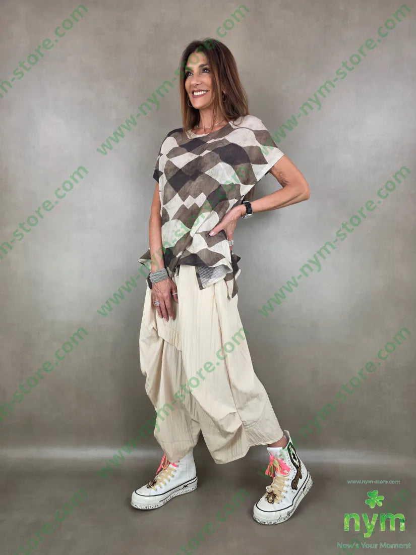 pantagonna tessuto grinza75vi25ny - U / SABBIA / PE26 - PANTALONE