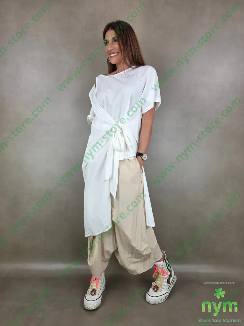 pantagonna tessuto grinza75vi25ny - U / SABBIA / PE26 - PANTALONE