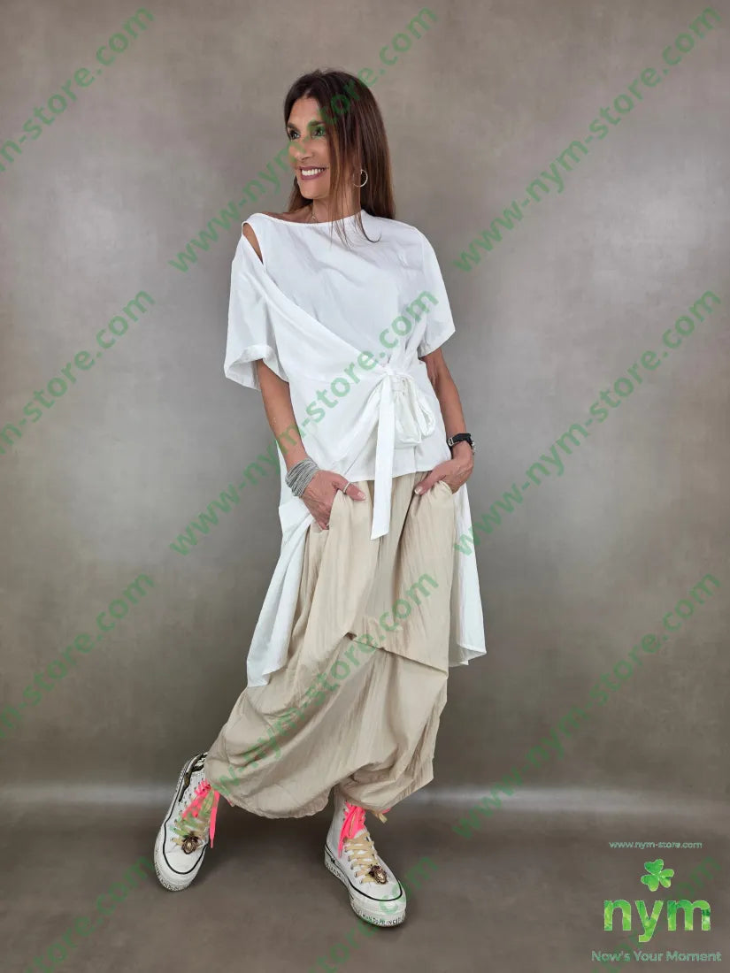 pantagonna tessuto grinza75vi25ny - U / SABBIA / PE26 - PANTALONE