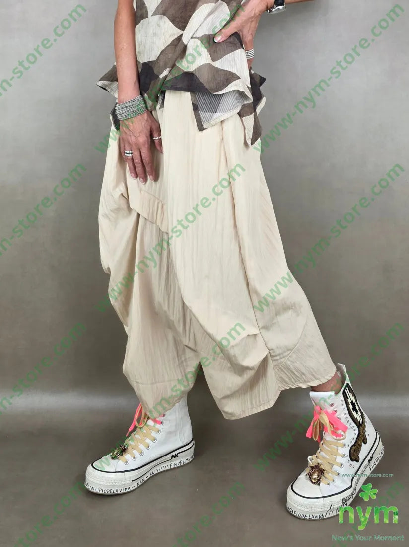 pantagonna tessuto grinza75vi25ny - U / SABBIA / PE26 - PANTALONE