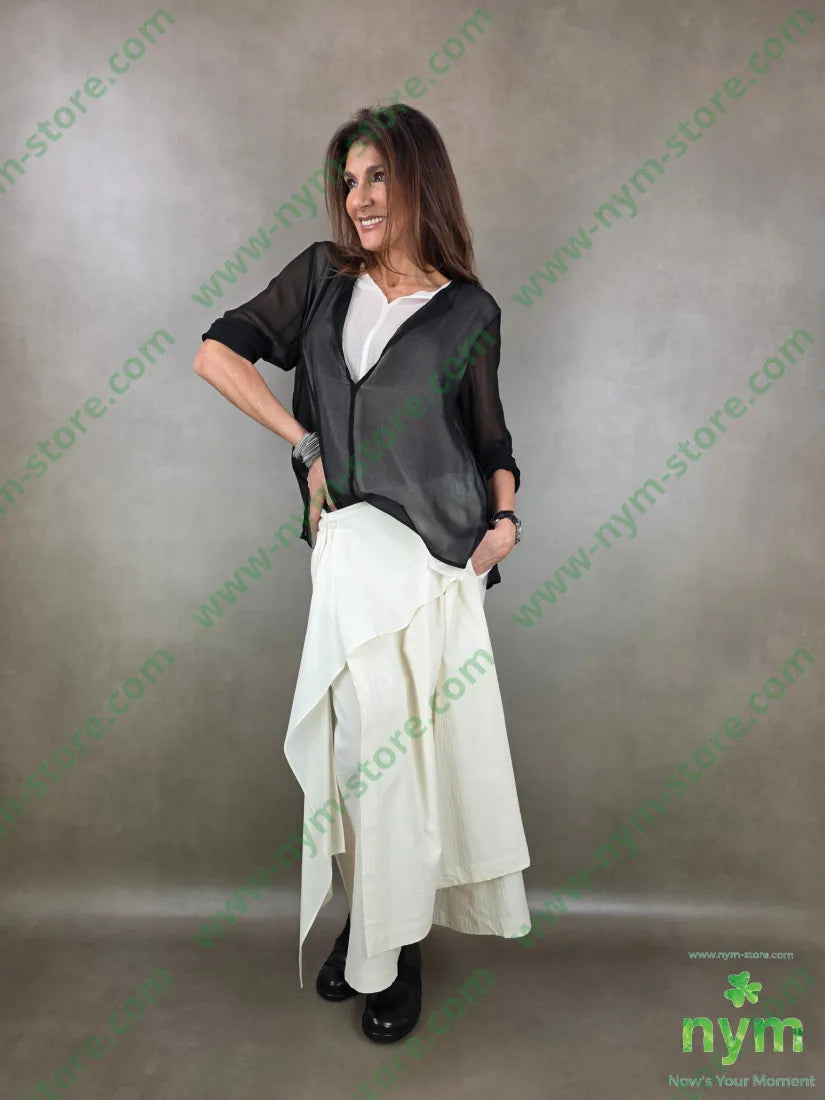 pantagonna tessuto impunture a catenella 85co10vi5ea PANTALONE