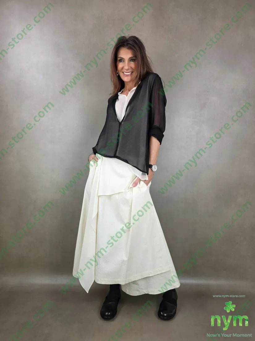 pantagonna tessuto impunture a catenella 85co10vi5ea PANTALONE