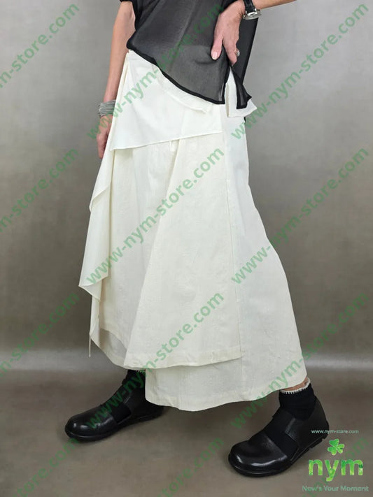 pantagonna tessuto impunture a catenella 85co10vi5ea U / PANNA / PE26 PANTALONE