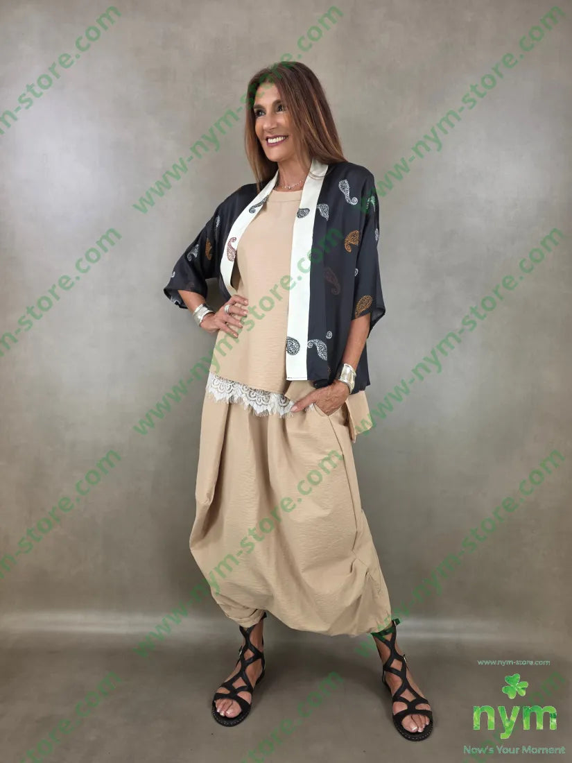 pantagonna tessuto martellato 87co13ny - PANTALONE