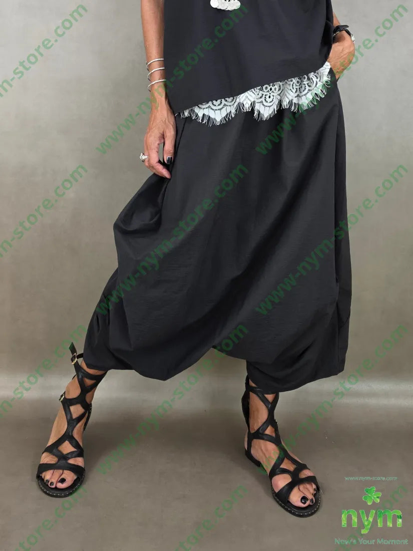 pantagonna tessuto martellato 87co13ny - U / NERO / PE26 - PANTALONE