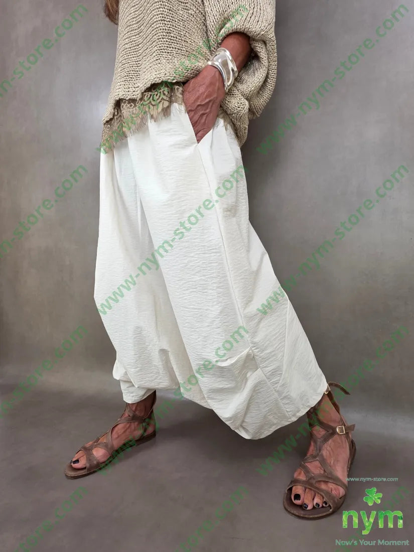 pantagonna tessuto martellato 87co13ny - U / SABBIA / PE26 - PANTALONE