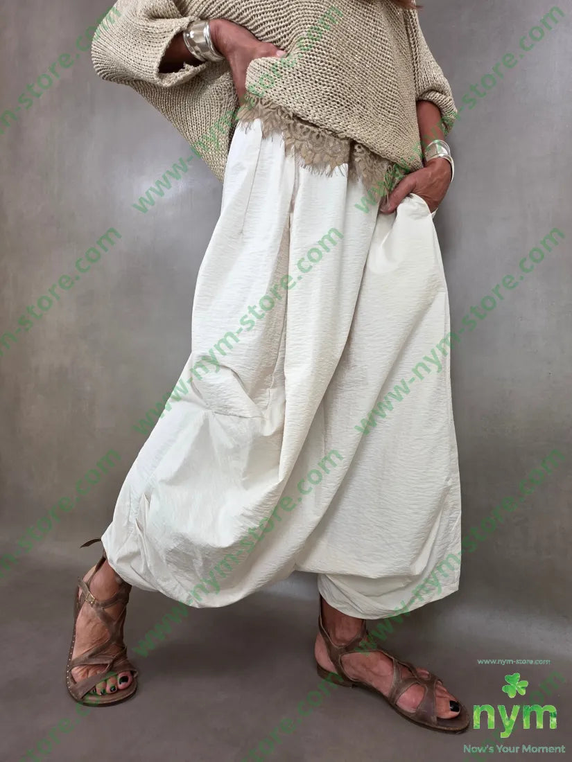 pantagonna tessuto martellato 87co13ny - U / SABBIA / PE26 - PANTALONE