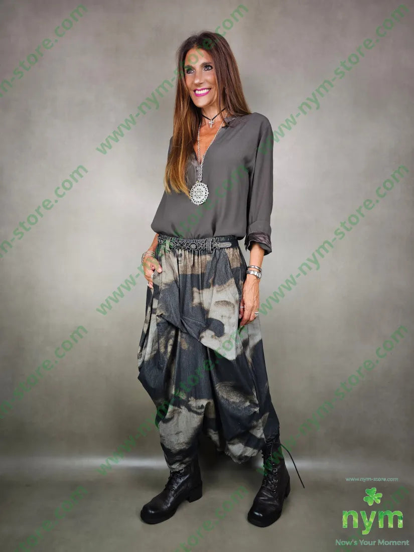 pantagonna velluto costina fantasia 100co U / MARRONE / AI25 PANTALONE