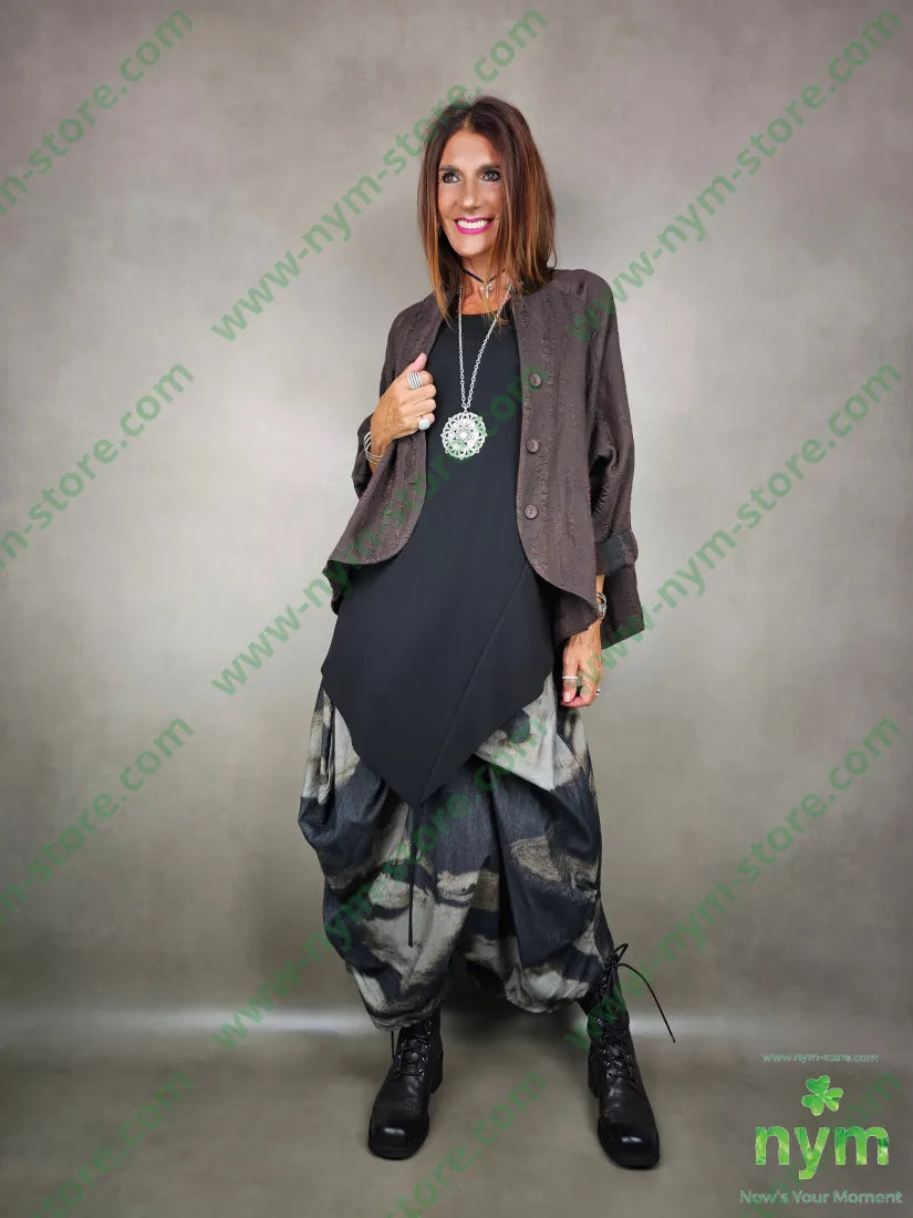 pantagonna velluto costina fantasia 100co U / MARRONE / AI25 PANTALONE