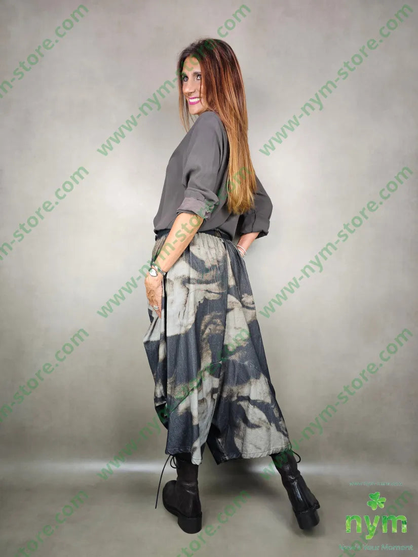 pantagonna velluto costina fantasia 100co U / MARRONE / AI25 PANTALONE