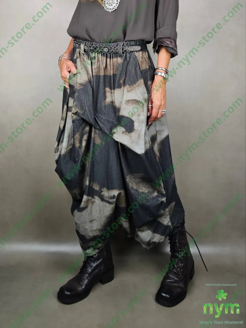 pantagonna velluto costina fantasia 100co U / MARRONE / AI25 PANTALONE