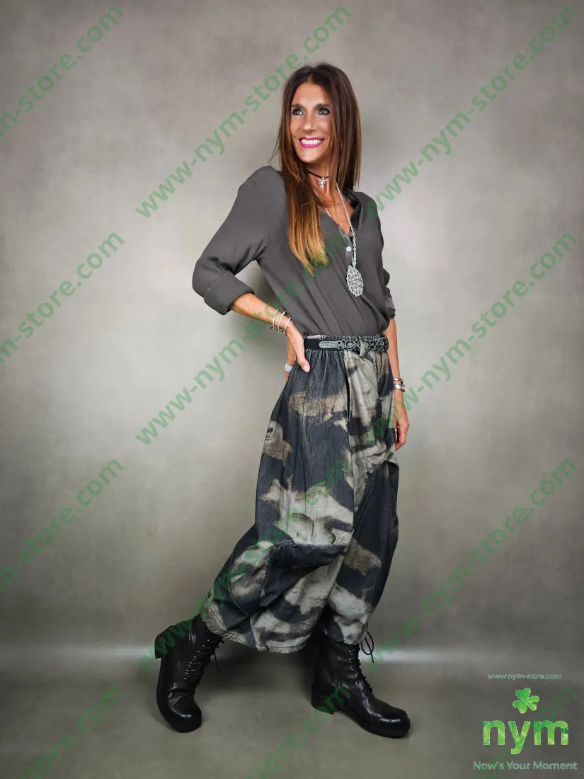 pantagonna velluto costina fantasia 100co U / MARRONE / AI25 PANTALONE