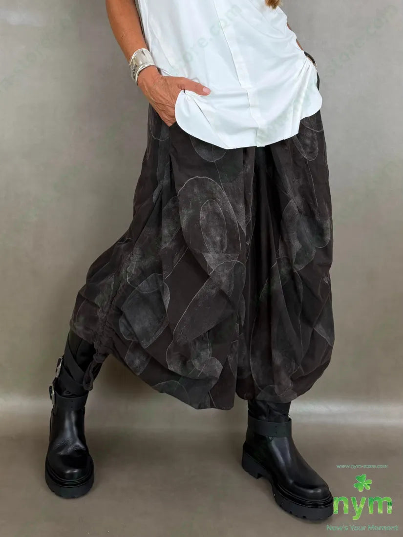 pantagonna velluto coulisse gamba 100co - U / MARRONE / AI26 - PANTALONE