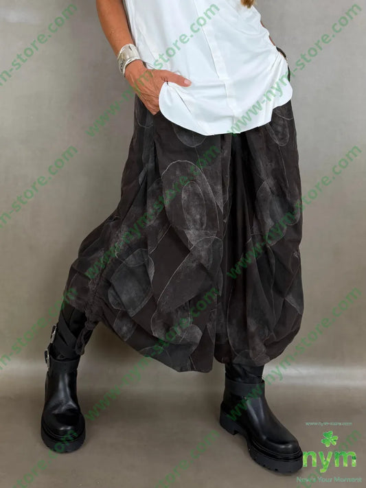 pantagonna velluto coulisse gamba 100co - U / MARRONE / AI26 - PANTALONE