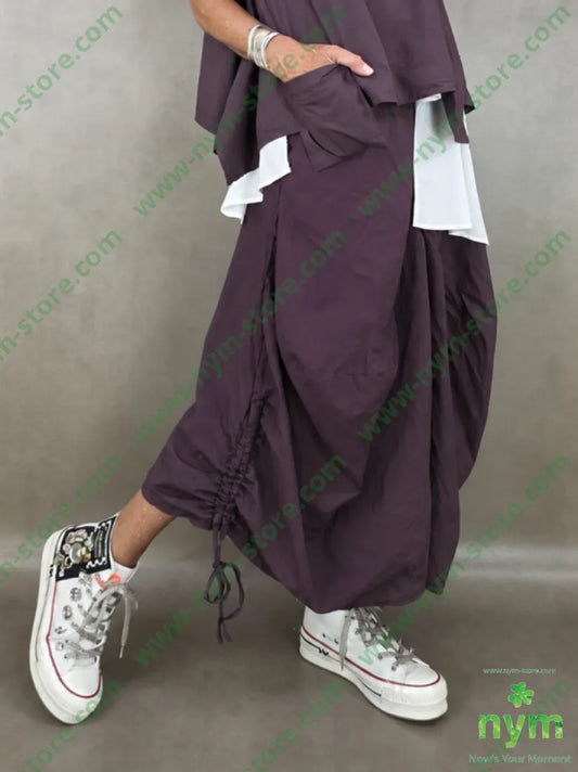 pantagonna vichy con coulisse 55co45pl - U / BORDO U / PE26 - PANTALONE