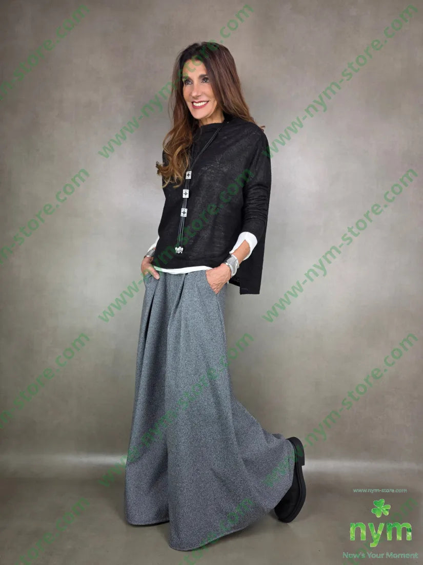 pantalone a gonna fantasia 110co U / GRIGIO C. / AI25 PANTALONE