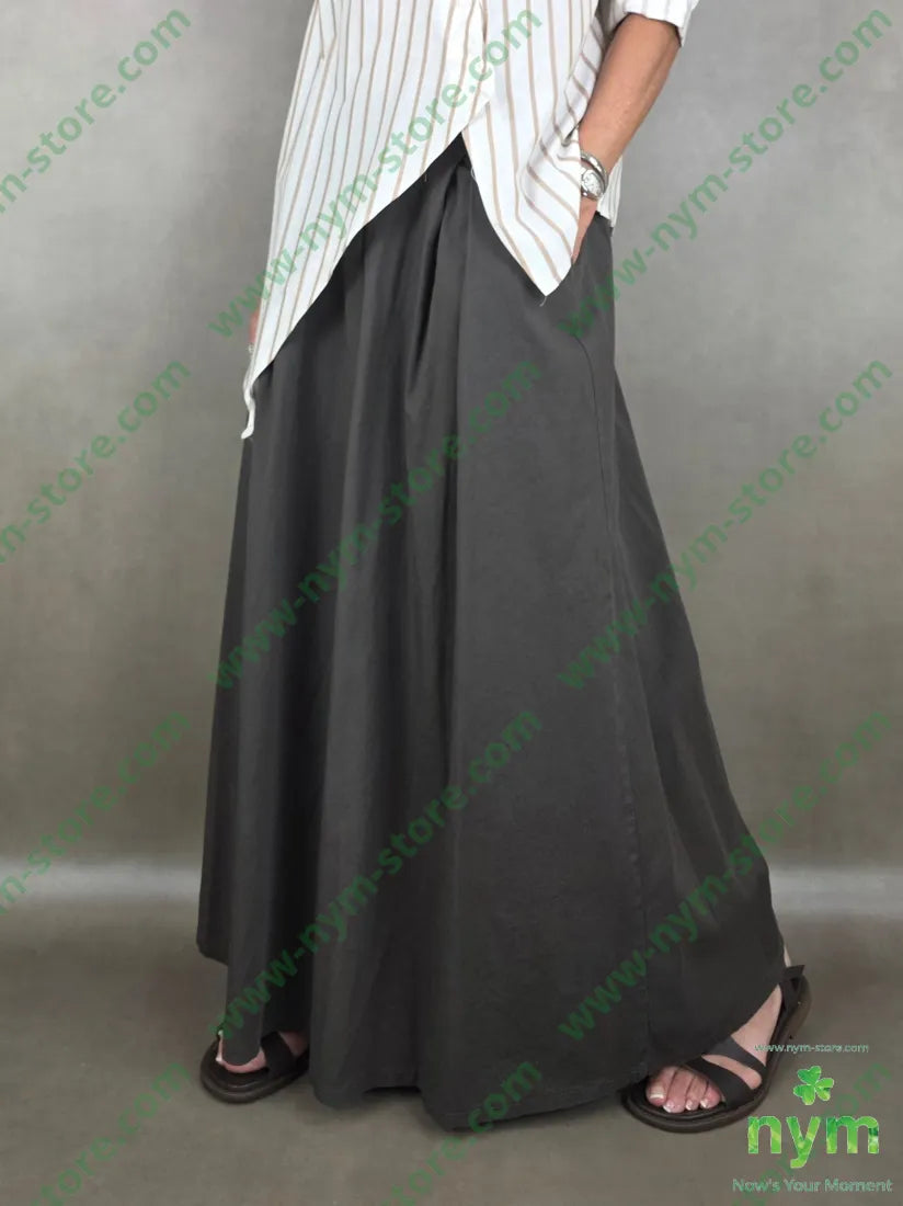 pantalone a palazzo cotone 97co3ea - U / MARRONE / PE26 - PANTALONE