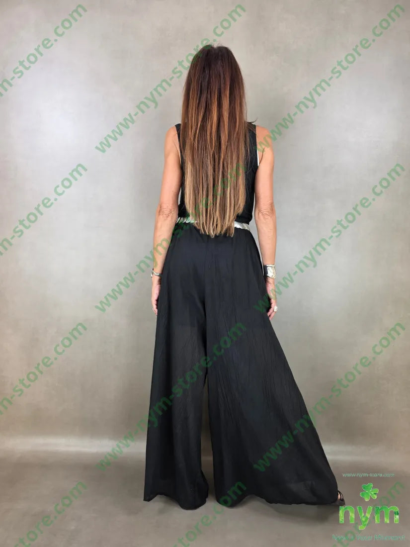 pantalone a palazzo lungo mus 100co - PANTALONE