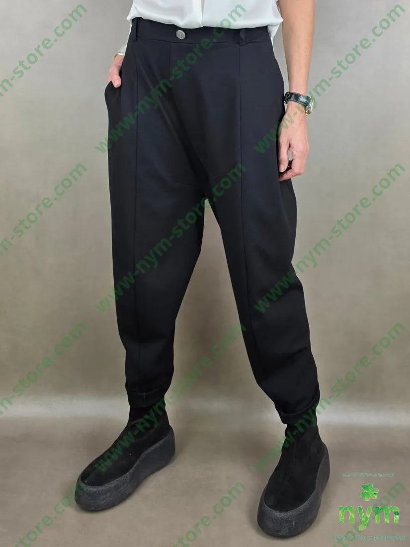 pantalone asimmetrico pm 67vi27pa6ea 1 / NERO / PE26 PANTALONE